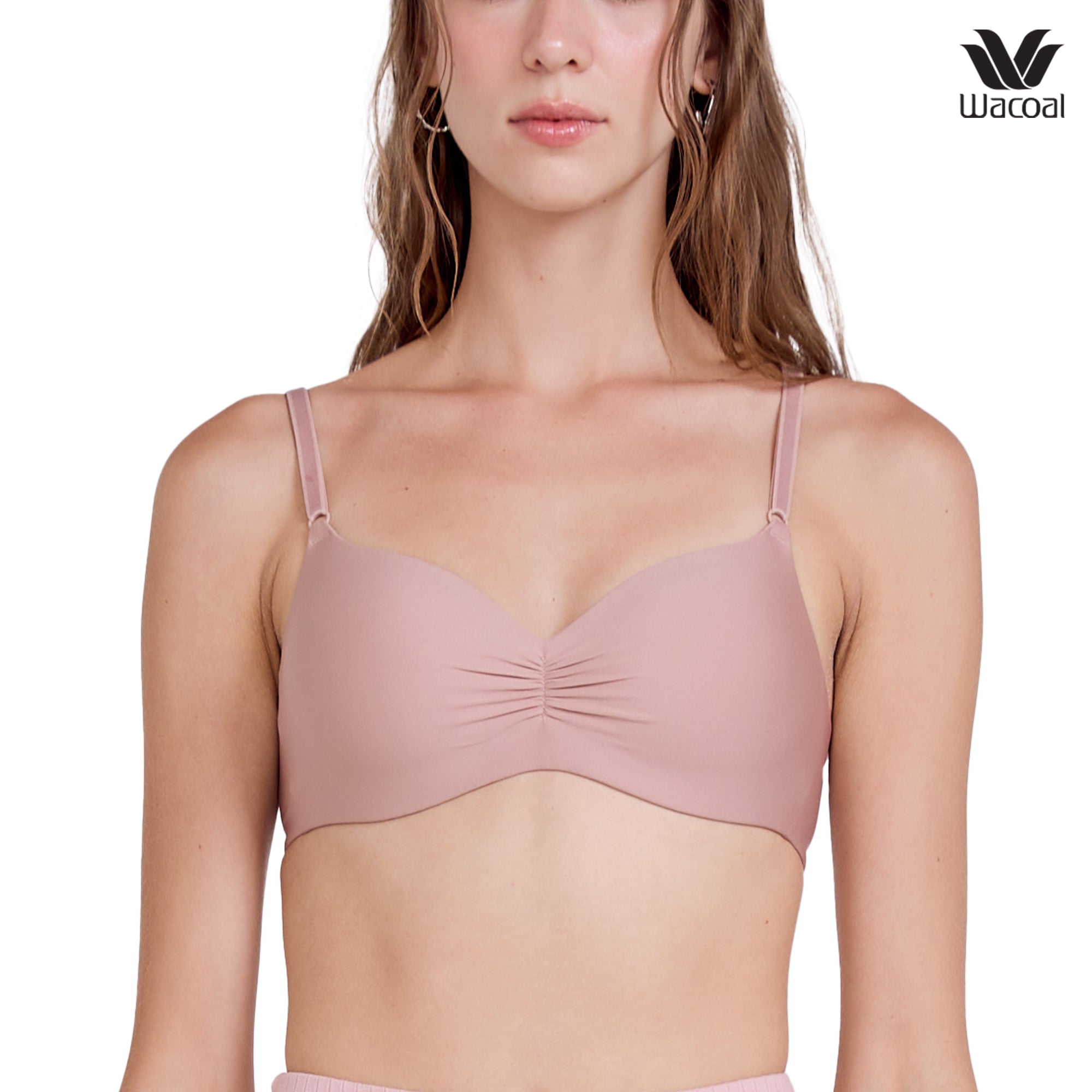Wacoal Smart Size Easy Matching Bra บราไร้โครงวาโก้ รุ่น WB3Y41 สีโอวัลติน (OT)