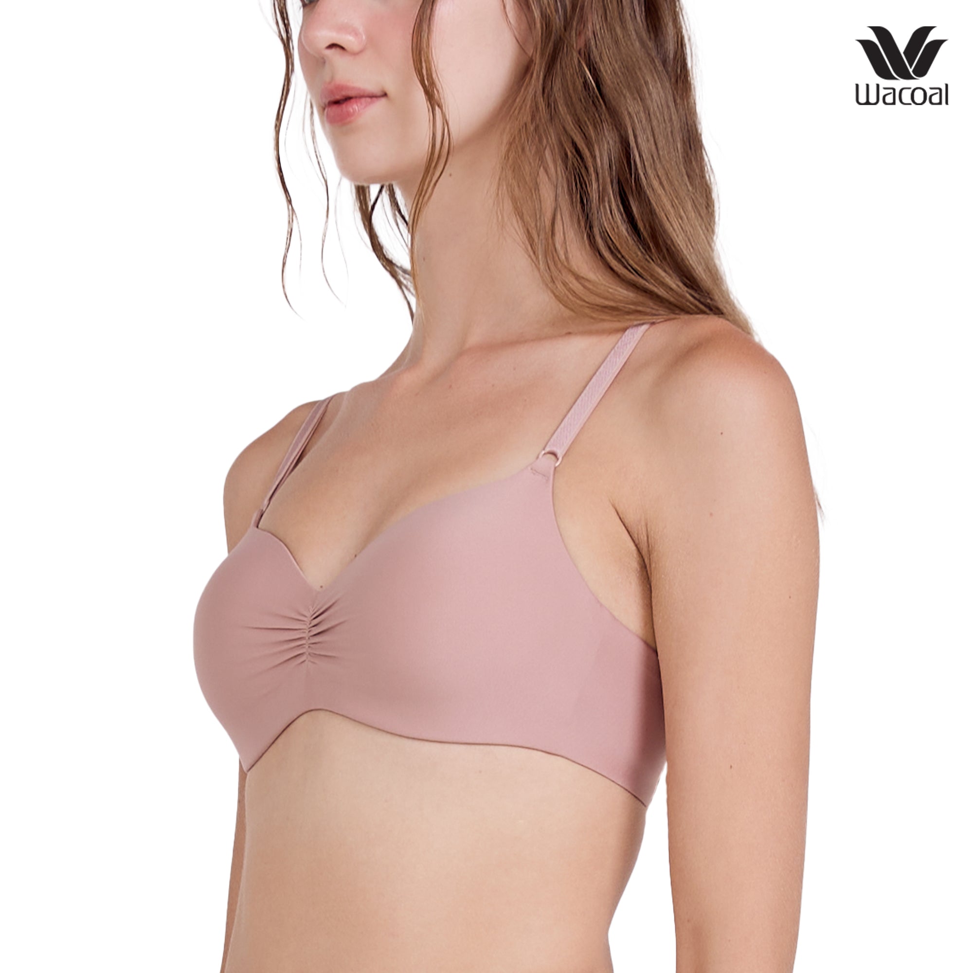 Wacoal Smart Size Easy Matching Bra บราไร้โครงวาโก้ รุ่น WB3Y41 สีโอวัลติน (OT)
