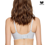 Wacoal smooth underwear, non-wired bra, cool and comfortable, Smart Size Easy Icy, set of 3 pieces, model WB3Y45/WB3345, blue-blue-beige (BS)