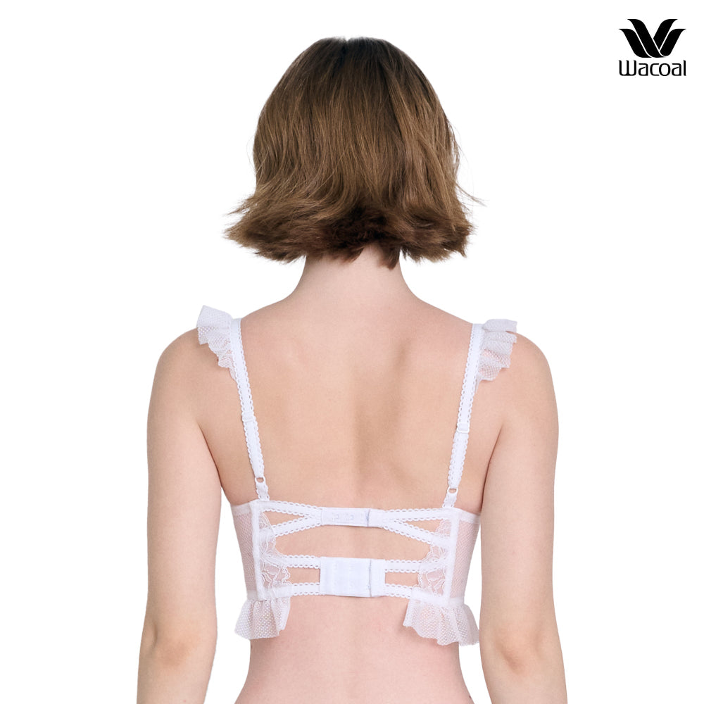 WacoalxPhannapast บราลูกไม้ซีทรู มีโครง รุ่น WB5201 สีขาว (WH)