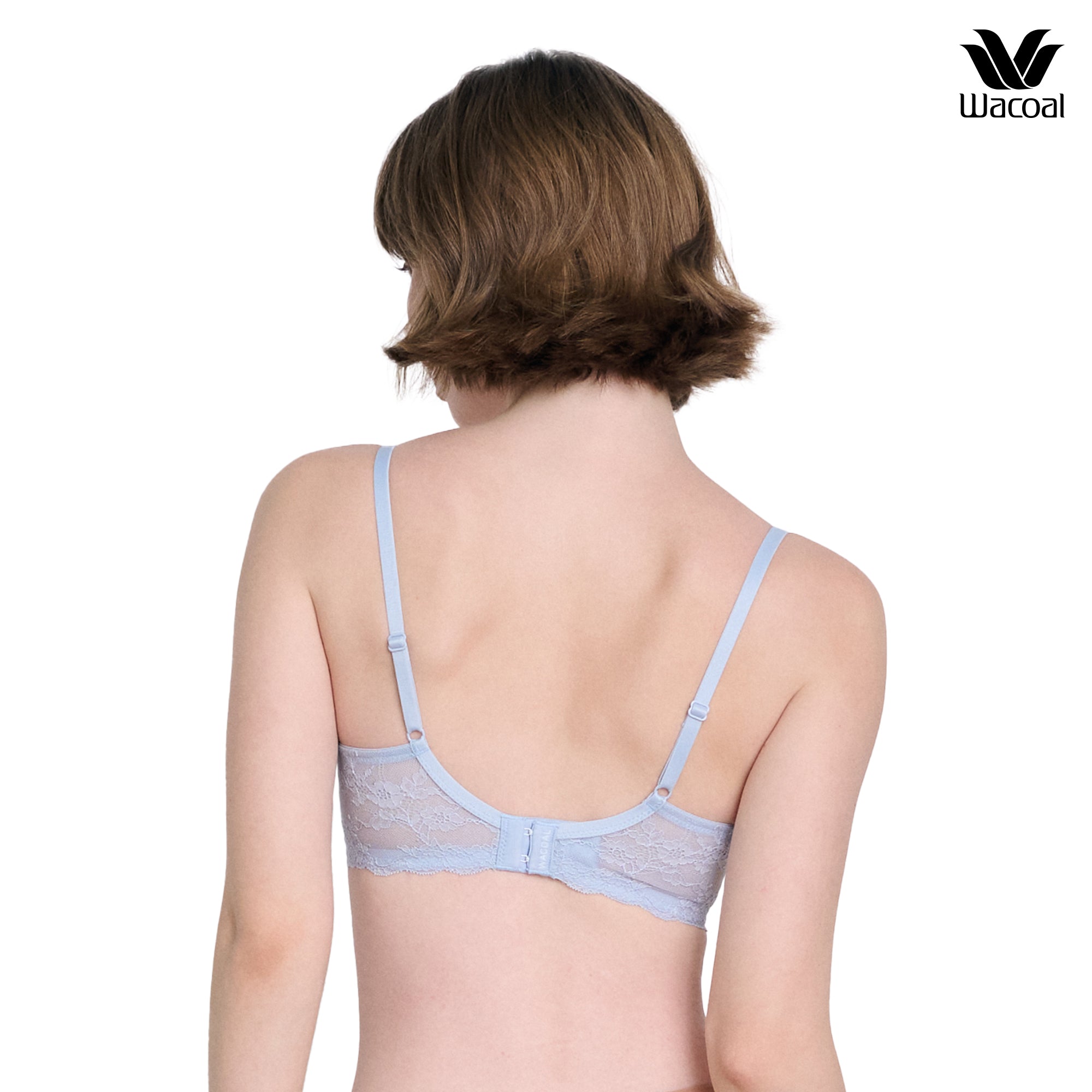 WacoalxPhannapast บราลูกไม้ มีโครง รุ่น WB5P39 สีฟ้า (PE)