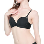 Wacoal บรามีโครง เสริมฟองน้ำบาง 15 มิล รุ่น WB5P89 สีดำ (BL)