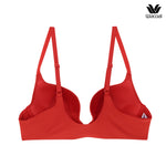 Wacoal underwire bra with 15 mm thin foam padding, model WB5P90, red (RE)