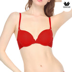 Wacoal underwire bra with 15 mm thin foam padding, model WB5P90, red (RE)