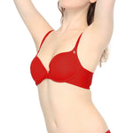 Wacoal underwire bra with 15 mm thin foam padding, model WB5P90, red (RE)