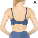 Wacoal Wireless Bra บราไร้โครงใส่สบาย ฟองน้ำบาง 10 มิล รุ่น WB5X55 สีน้ำเงิน (NB)
