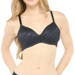 SOFT FLEX is better than a soft bra without underwire, 10 mm thin foam, model WB5X59, black (BL)