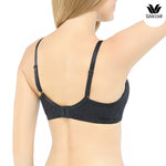 SOFT FLEX is better than a soft bra without underwire, 10 mm thin foam, model WB5X59, black (BL)