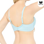 SOFT FLEX มีดีมากกว่านุ่มบราไร้โครง ฟองน้ำบาง 10 มิล รุ่น WB5X60 สีฟ้าอมเขียวอ่อน (LT)