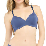 SOFT FLEX is better than a soft bra without underwire, 10 mm thin foam, model WB5X60, blue (NB)