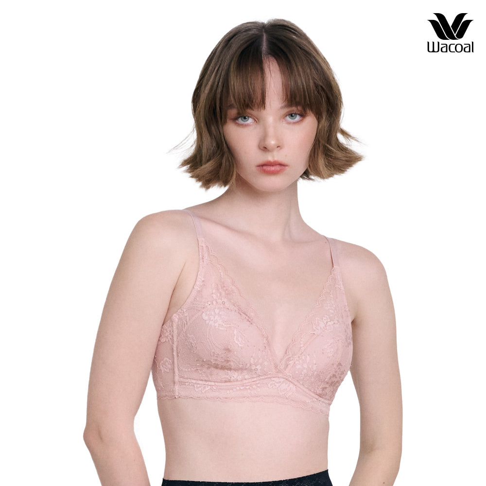 WacoalxPhannapast บราไร้โครงใส่สบาย ฟองน้ำนุ่ม รุ่น WB5X65 สีเนื้ออมส้ม (OR)