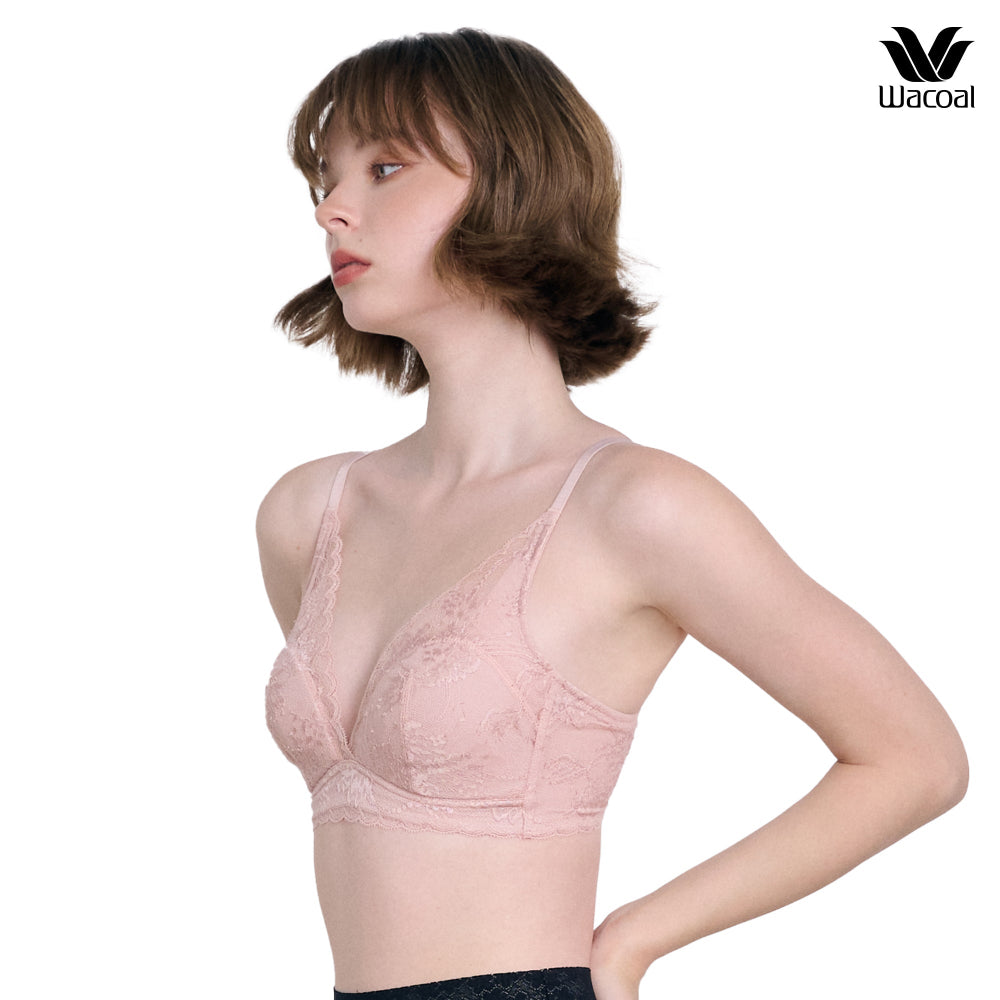 WacoalxPhannapast บราไร้โครงใส่สบาย ฟองน้ำนุ่ม รุ่น WB5X65 สีเนื้ออมส้ม (OR)