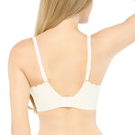 Wacoal smooth underwear set, wireless bra, Smart Size, smooth, model WB5X76, cream color (CR)