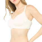 Wacoal smooth underwear set, wireless bra, Smart Size, smooth, model WB5X76, cream color (CR)