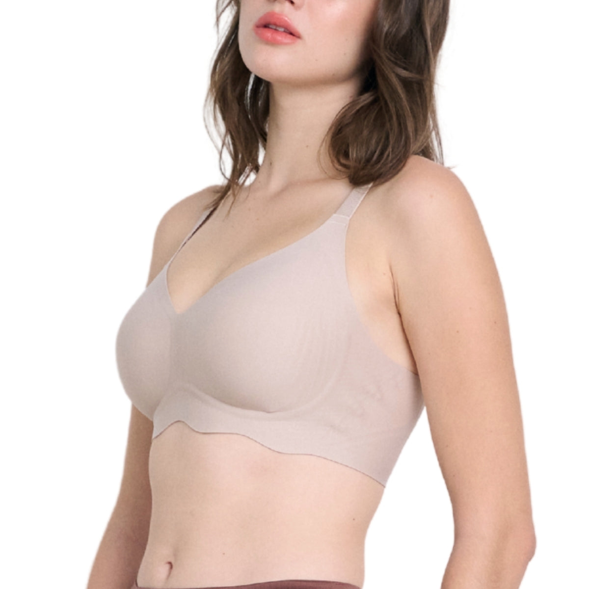 Wacoal Smart Size บราไร้โครง ฟองน้ำบาง 10 มิล รุ่น WB5X88 โอวัลติน (OT)