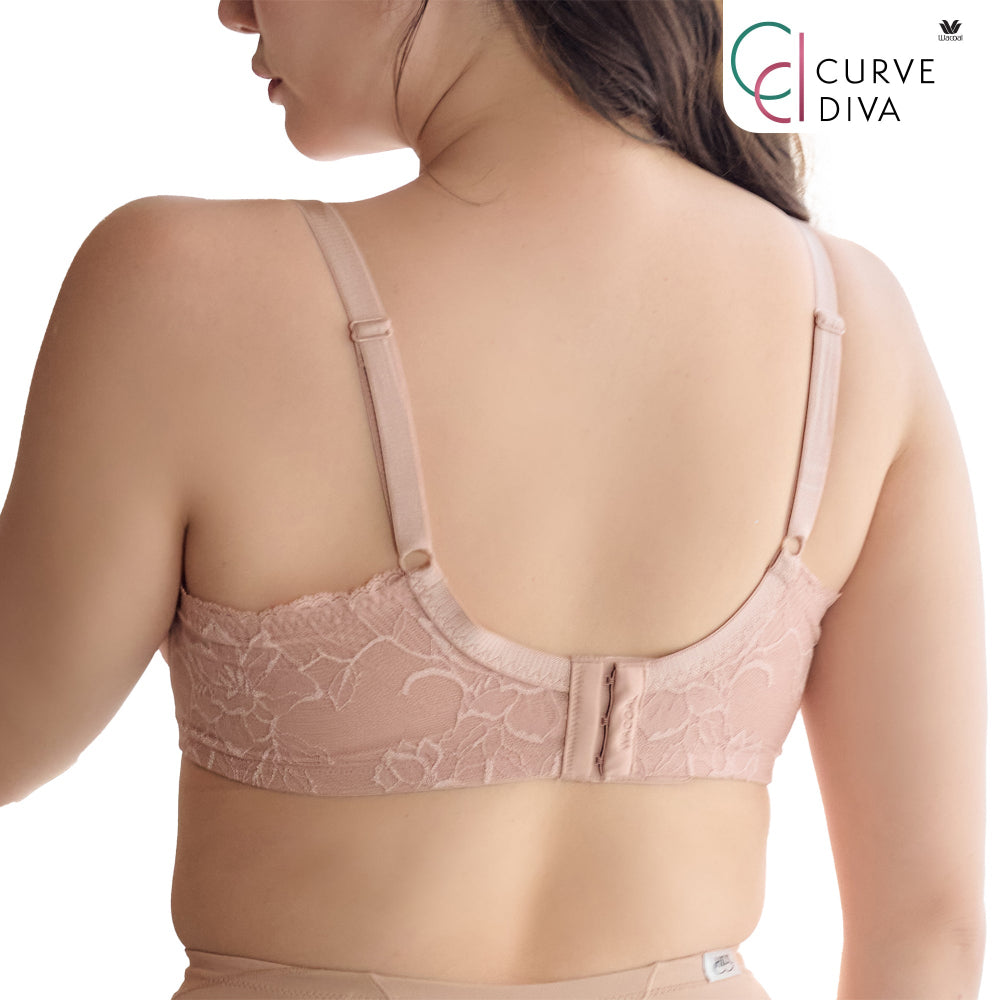 Wacoal Curve Diva บรามีโครงเก็บกระชับ สาวพลัสไซซ์ รุ่น WB7999-WQ1870 สีเบจ (BE)