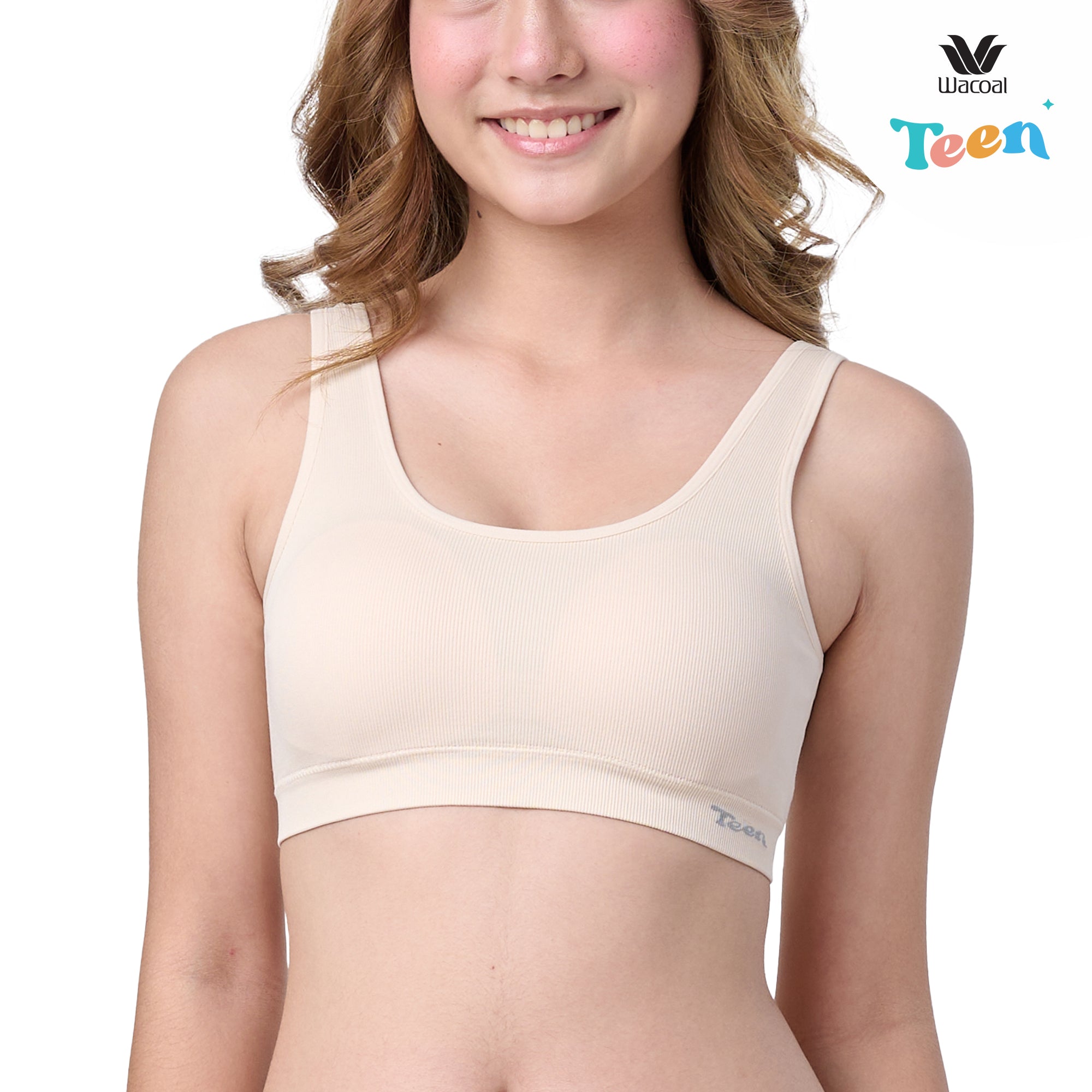 Wacoal Teen ชุดชั้นในสำหรับวัยใส บราไร้โครง รุ่น WBT108 สีเนื้อ (NN)