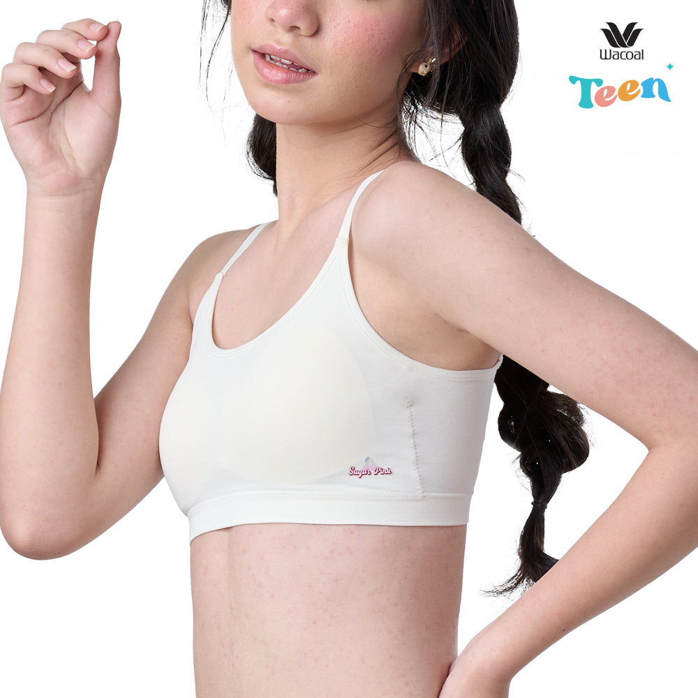 Wacoal Teen ชุดชั้นในสำหรับวัยใส บราไร้โครง รุ่น WBT117 สีครีม (CR)