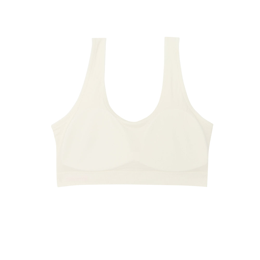 Wacoal Teen ชุดชั้นในสำหรับวัยใส บราไร้โครง รุ่น WBT128 เข้าคู่ กางเกงในสำหรับวัยใส รุ่น MUT128 สีครีม (CR)