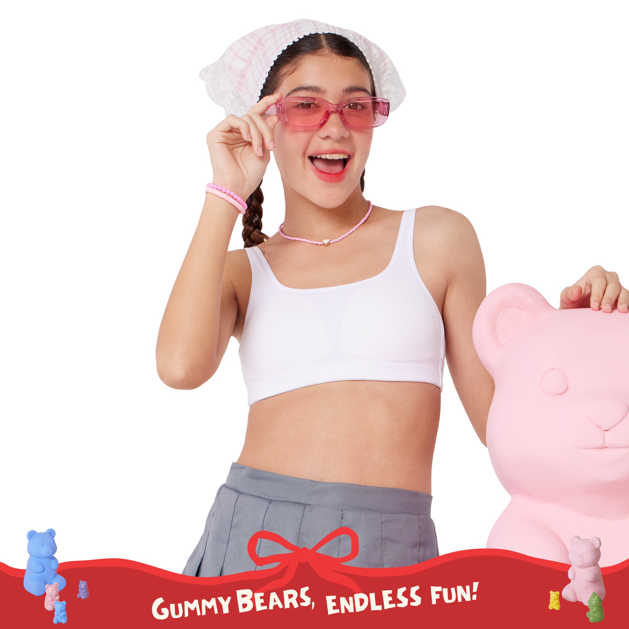 Wacoal Teen ชุดชั้นในสำหรับวัยใส บราไร้โครง รุ่น WBT132 สีขาว (WH)