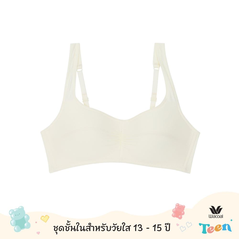 Wacoal Teen ชุดชั้นในสำหรับวัยใส บราไร้โครง รุ่น WBT140 สีครีม (CR)