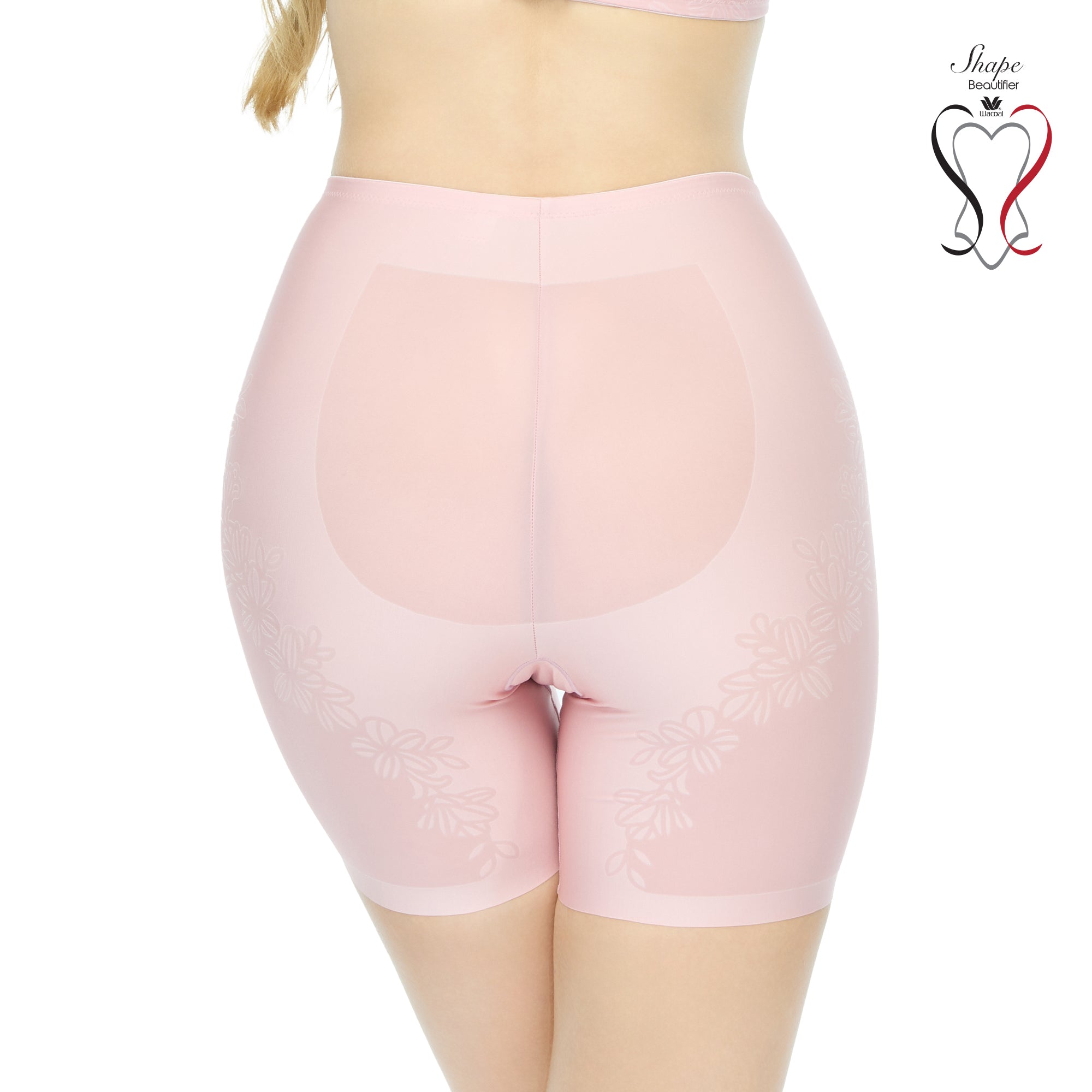 Wacoal Shape Beautifier Stay กางเกงเก็บกระชับ แบบสเตย์ รุ่น WG4132 สีชมพูอ่อน (WR)