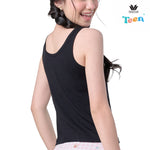 Wacoal Teen x Plaifah.postcard เสื้อกล้ามสำหรับวัยใส พิมพ์ลายการ์ตูน รุ่น WH3A15 สีดำ (BL)