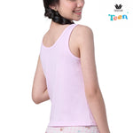 Wacoal Teen x Plaifah.postcard tank top for teenagers, cartoon print, model WH3A15, pink (PI)