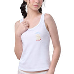 Wacoal Teen x Plaifah.postcard เสื้อกล้ามสำหรับวัยใส พิมพ์ลายการ์ตูน รุ่น WH3A15 สีขาว (WH)