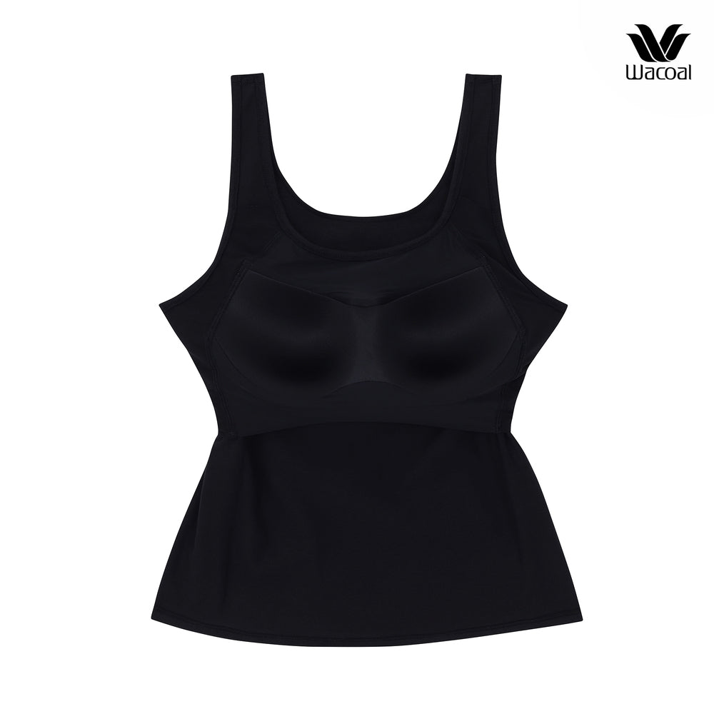 Wacoal เสื้อกล้ามมีบรา Bra Top รุ่น WH4A03 สีดำ (BL) รับฟรี กางเกงใน รุ่น WU1C34 (คละสี)