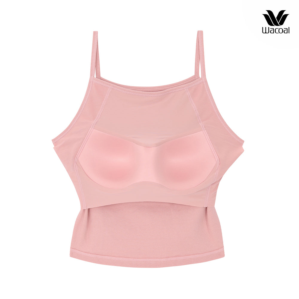 Wacoal สายเดี่ยวมีบรา Bra Top รุ่น WH4A04 สีชมพู (CP)