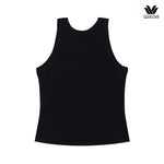 Wacoal Lingerie เสื้อแขนกุดเสริมบรา ผ้าร่อง (Rib) รุ่น WH4A06 สีดำ (BL)