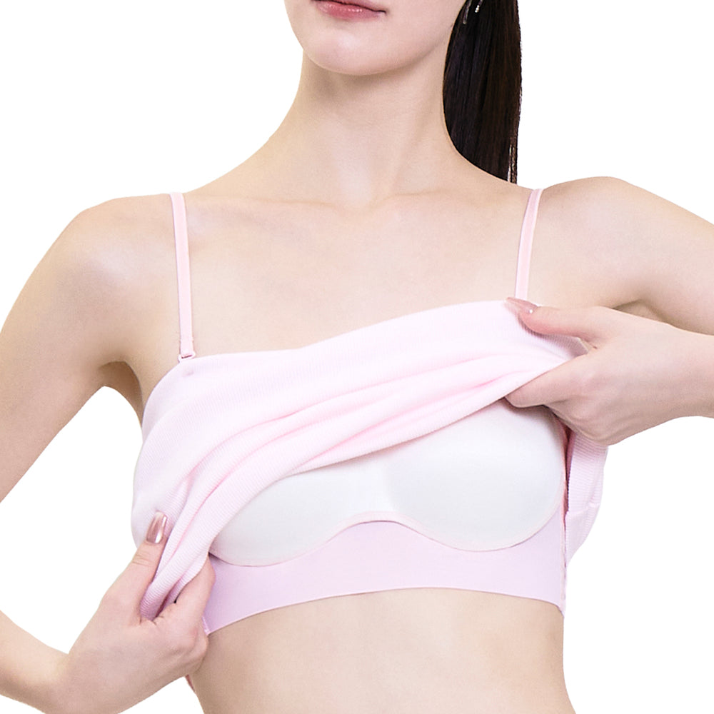 Wacoal Bratop สายเดี่ยวมีบรา แบบถอดสายได้ รุ่น WH4A12 สีชมพู (PI)