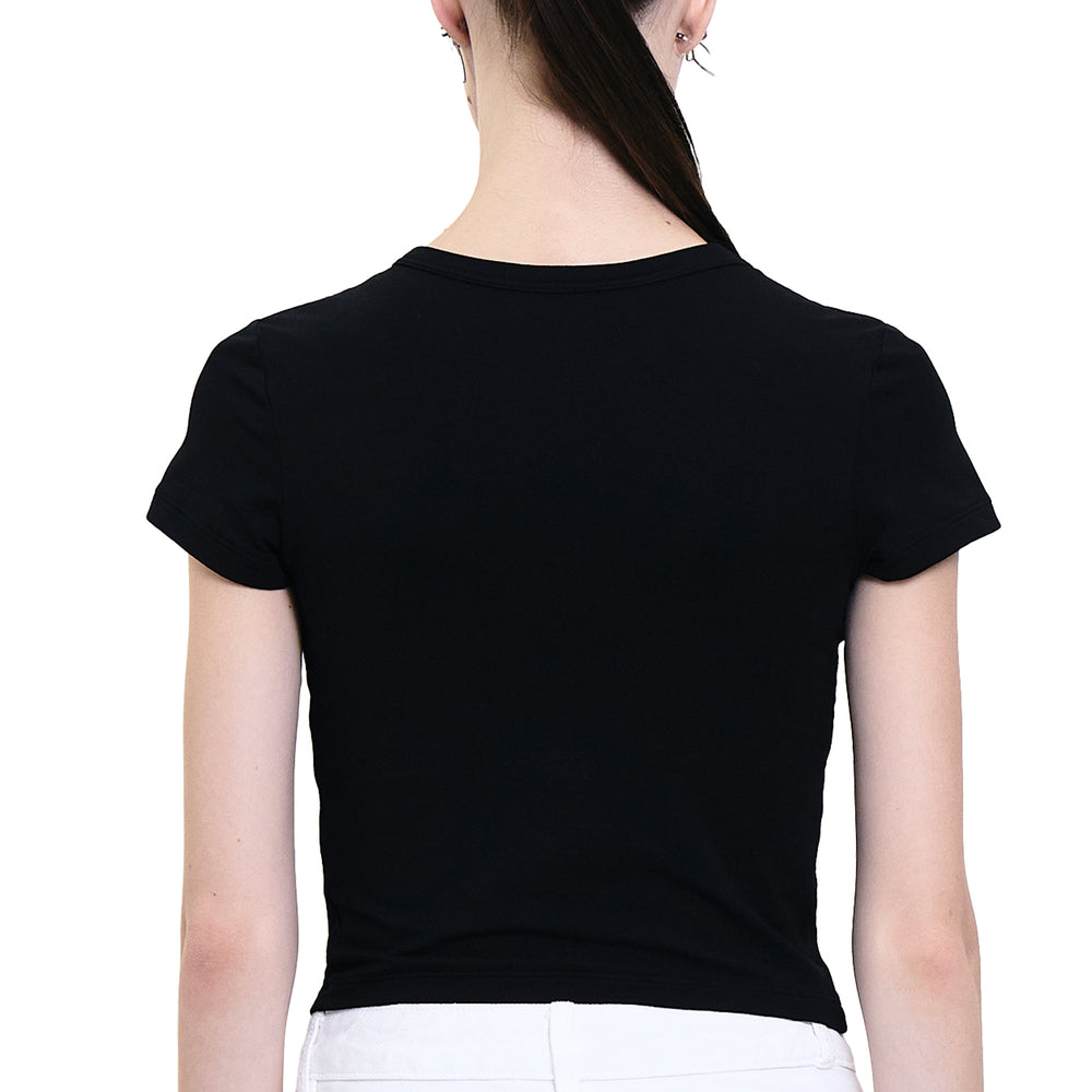 Wacoal Bratop เสื้อยืดแขนสั้นมีบรา รุ่น WH4A15 สีดำ (BL)