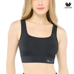 Wacoal Bra Tops บราสวมหัวรูปแบบเสื้อกล้ามคอเหลี่ยม รุ่น WH4C15 สีดำ (BL)