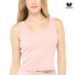 Wacoal Bra Tops เสื้อกล้ามมีบราในตัว รูปแบบคอและหลังกลม รุ่น WH4C17 สีชมพู (CP)