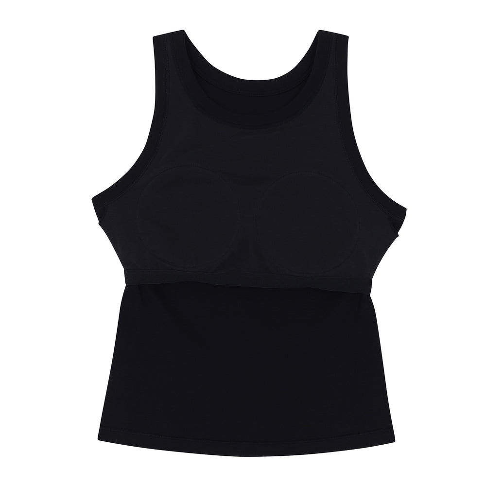 Wacoal X Sahred Toy Bra Top เสื้อกล้ามมีบรา ลายร่ำรวยเงินทอง (RICH) รุ่น WH4N25 สีดำ (BL)