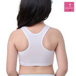 Wacoal Bloom Step 1 Children's Underwear, Plain Half-Body Tank Top, Model WH6K23, White (WH)