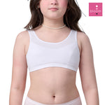 Wacoal Bloom Step 2 ชุดชั้นในสำหรับเด็ก เสื้อกล้ามครึ่งตัวแบบเรียบ รุ่น WH6L29 สีขาว (WH)