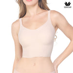 Wacoal Camisole bra, pullover bra, pointed neck style, straight back, model WH9E24, beige (BE)