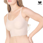 Wacoal Camisole bra, pullover bra, pointed neck style, straight back, model WH9E24, beige (BE)