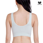 Wacoal Mood Comfy เสื้อกล้ามตัวสั้น มีบราในตัว รุ่น WH9M36 สีฟ้าอมเขียวอ่อน (LT)