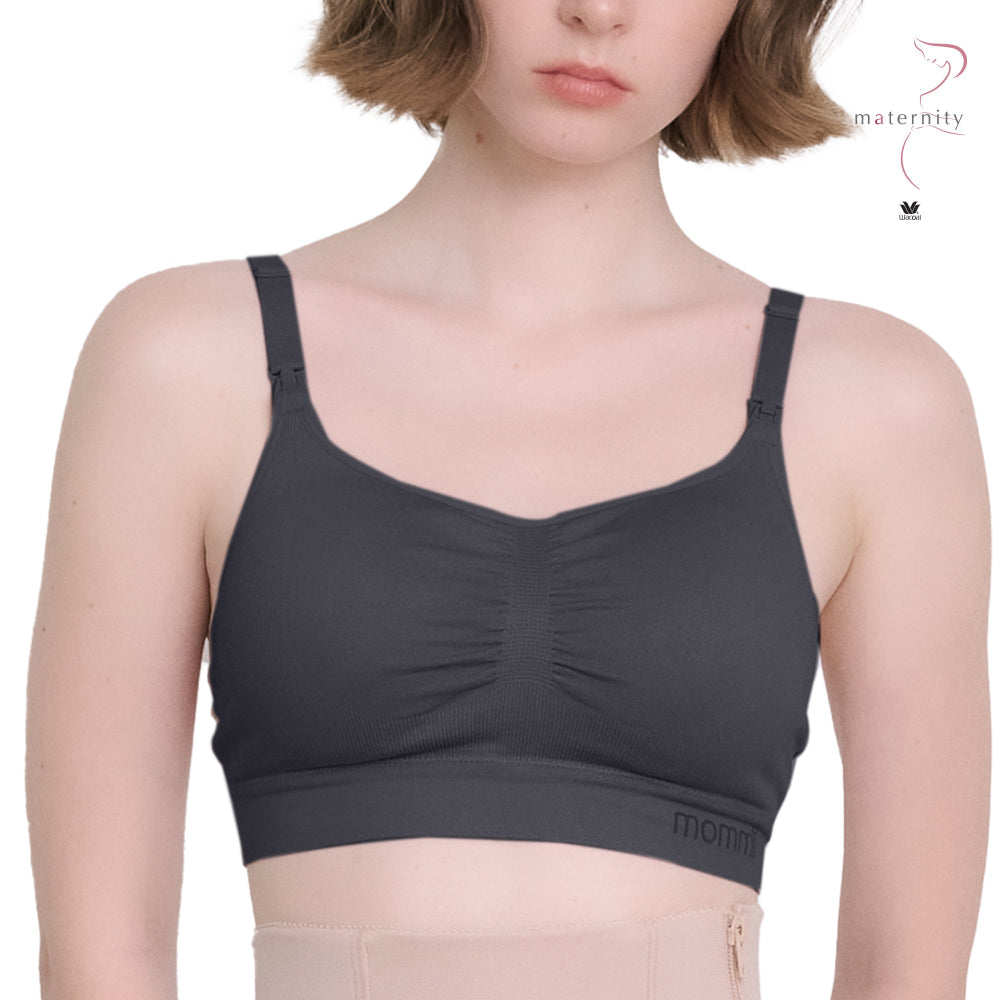 Wacoal Maternity Mommi Bra บราสำหรับให้นมบุตร รุ่น WM1Y04 สีเทา (DG)