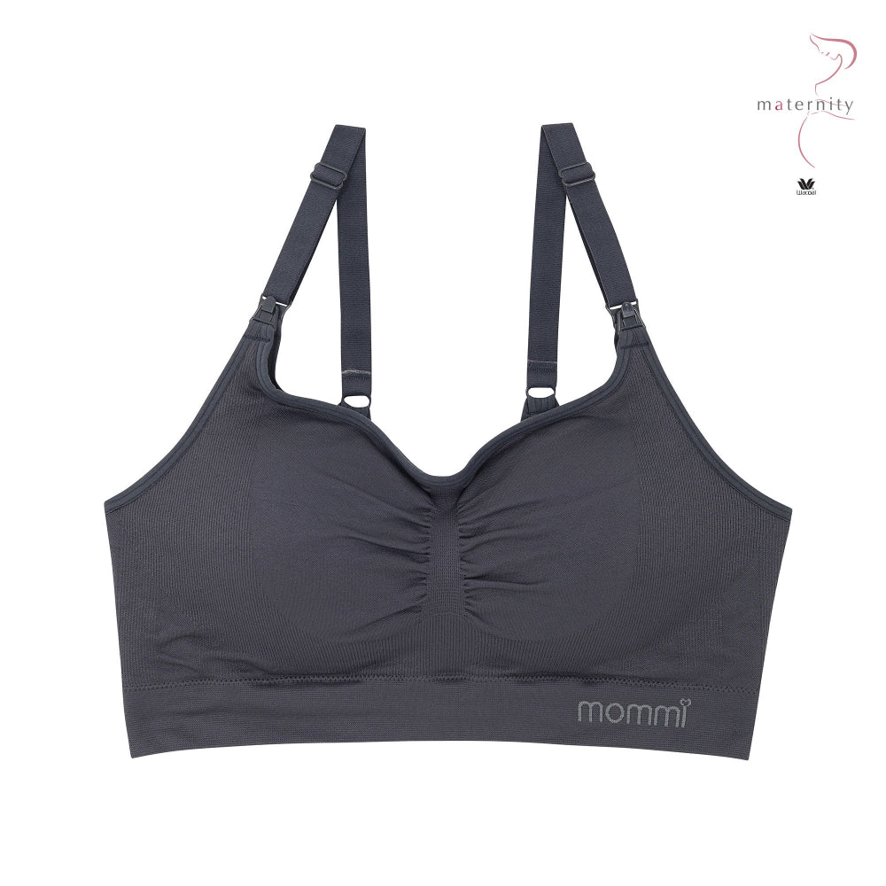 Wacoal Maternity Mommi Bra บราสำหรับให้นมบุตร รุ่น WM1Y04 สีเทา (DG)