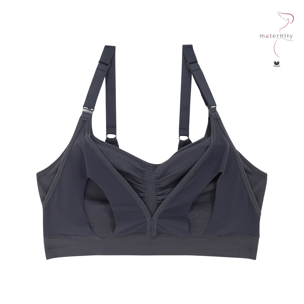 Wacoal Maternity Mommi Bra บราสำหรับให้นมบุตร รุ่น WM1Y04 สีเทา (DG)