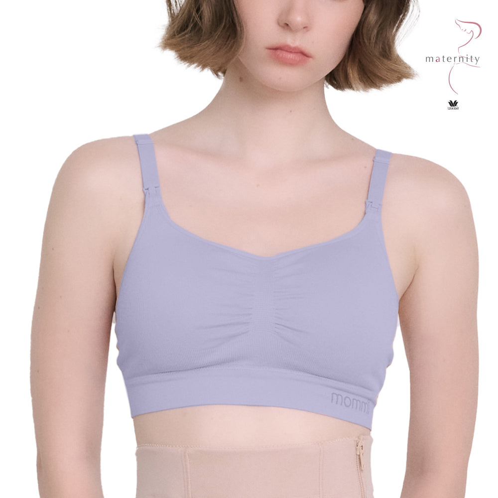 Wacoal Maternity Mommi Bra บราสำหรับให้นมบุตร รุ่น WM1Y04 สีม่วง (LV)