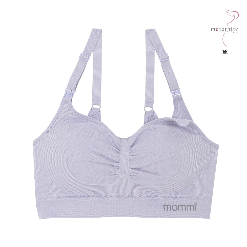Wacoal Maternity Mommi Bra บราสำหรับให้นมบุตร รุ่น WM1Y04 สีม่วง (LV)