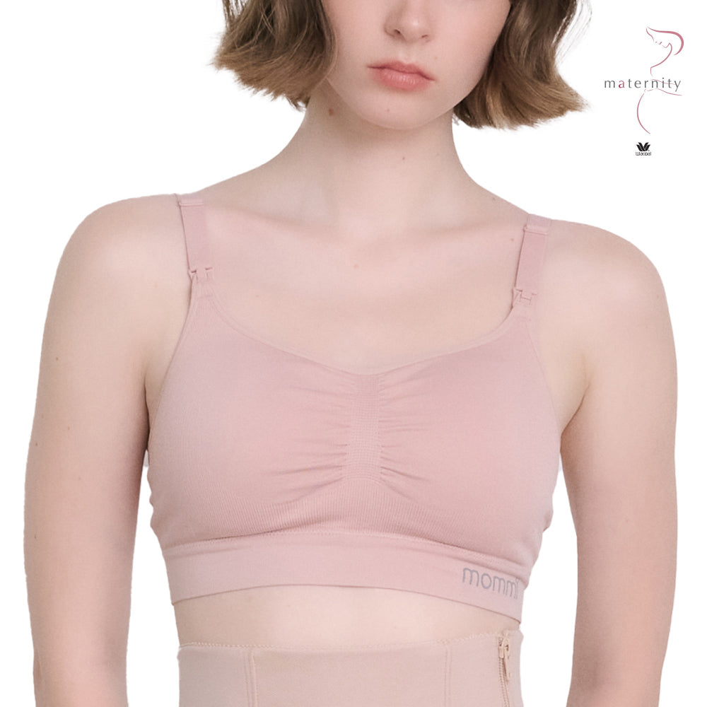 Wacoal Maternity Mommi Bra บราสำหรับให้นมบุตร รุ่น WM1Y04 สีชมพู (WR)