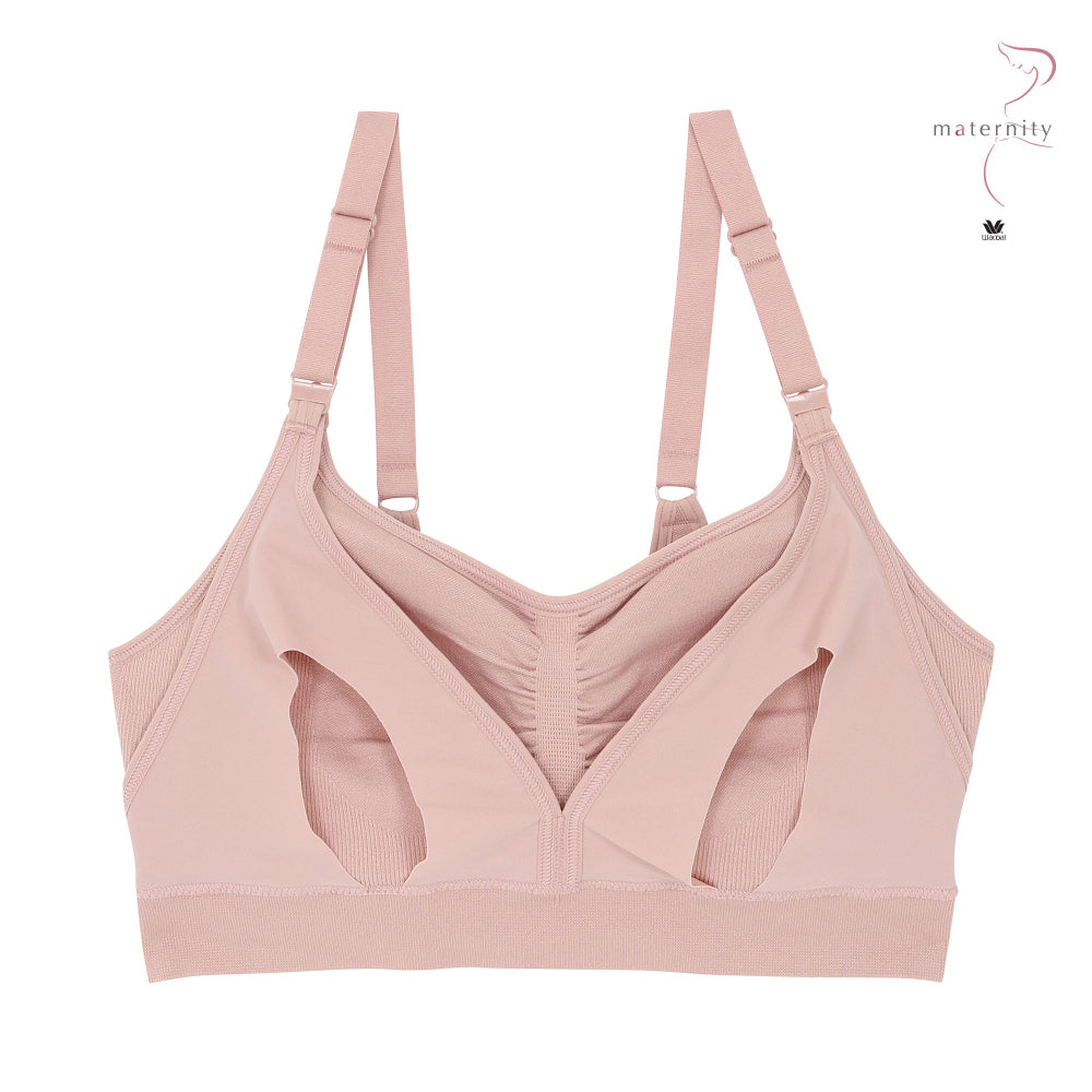 Wacoal Maternity Mommi Bra บราสำหรับให้นมบุตร รุ่น WM1Y04 สีชมพู (WR)