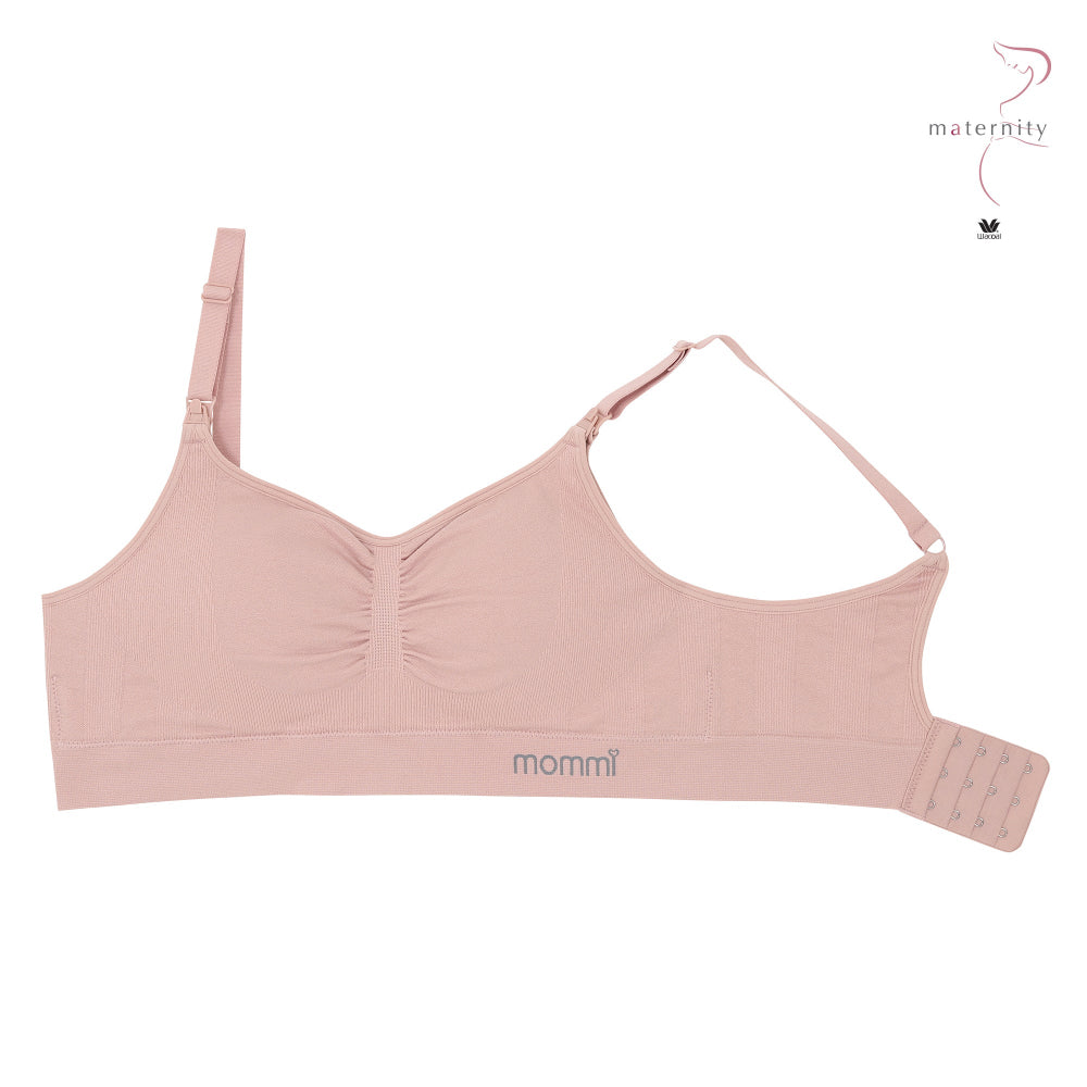 Wacoal Maternity Mommi Bra บราสำหรับให้นมบุตร รุ่น WM1Y04 สีชมพู (WR)